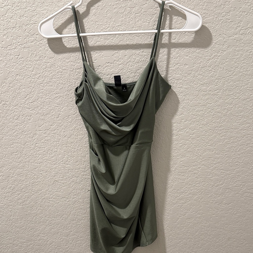 Windsor Sage Green Draped Dress
